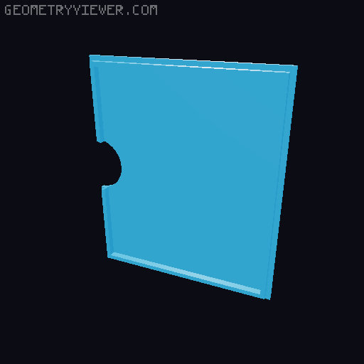 Pen Dispenser and Card Holder 3D model thumbnail