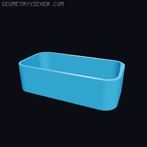 Bin for Ikea skadis - 564 models - hooks need support 3D model thumbnail