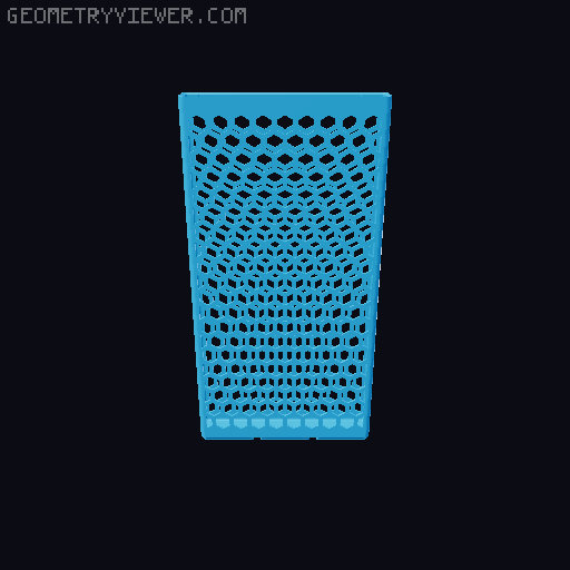 Gridfinity Hex Bins all sizes 3D model thumbnail