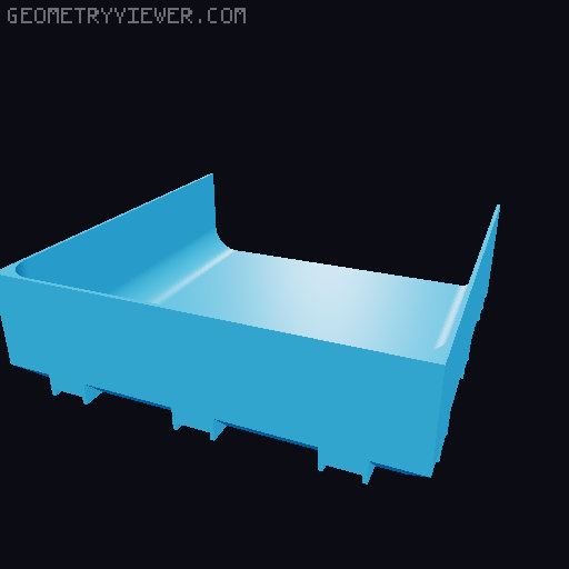 Modular Drawer Organizer Remix 3D model thumbnail