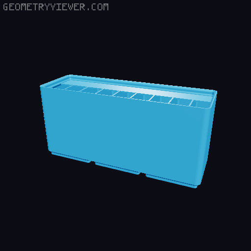 Gridfinity Ultra Light Bins - Divider Label Edition 3D model thumbnail