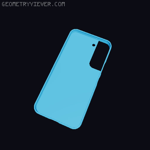 S22 Case with Card Holder for Samsung Galaxy Phone 3D model thumbnail