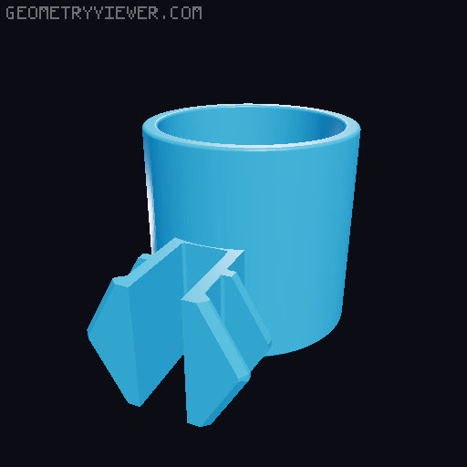 HSW Parametric Ring or Circular Bin / Cup using EZ-H Insert 3D model thumbnail
