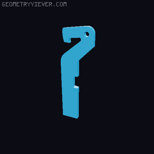 Mag Fed Mini Rubber Band Gun 3D model thumbnail