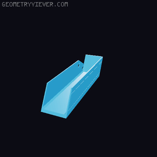 Elegoo Centauri Carbon Purge Slide 3D model thumbnail