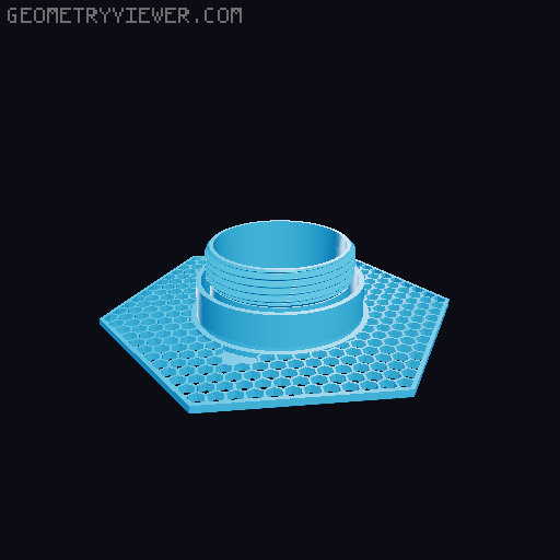 Hexagonal Spool for the Prusament Refill System 3D model thumbnail