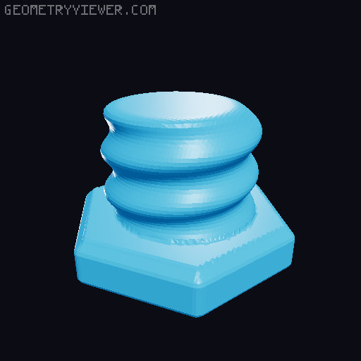 Honeycomb Storage Wall Screwiverse 3D model thumbnail