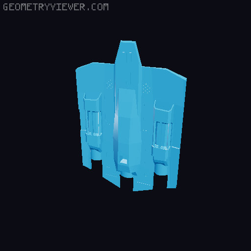F-302 MMU Parts 3D model thumbnail