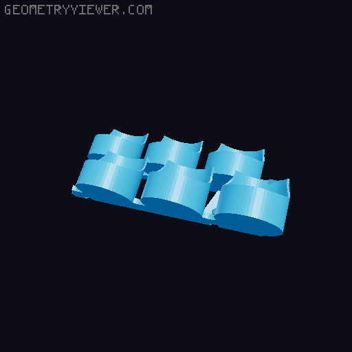 30mm paint bottle holder 3D model thumbnail