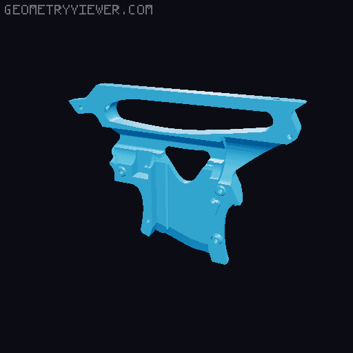 Ontos Carry Handle Thumbhole Stock Overhaul 3D model thumbnail