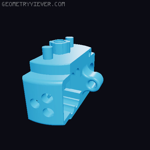 6DoF Robot Arm (Six-Axis 3D printed Robotic Arm) 3D model thumbnail