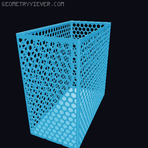 Gridfinity Hex Bins all sizes 3D model thumbnail