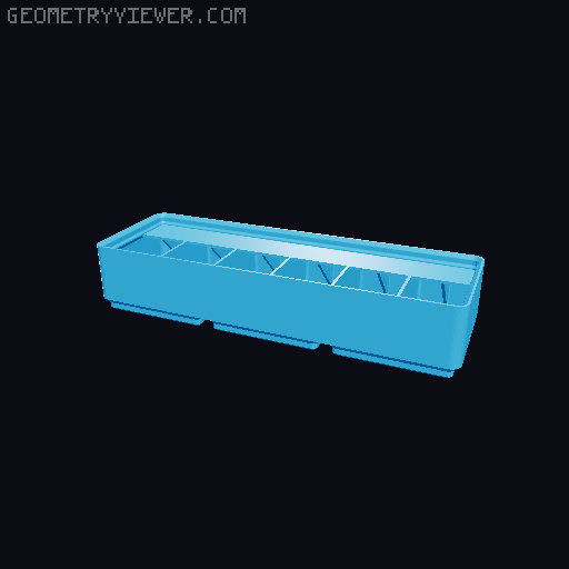 Gridfinity Ultra Light Bins - Divider Label Edition 3D model thumbnail
