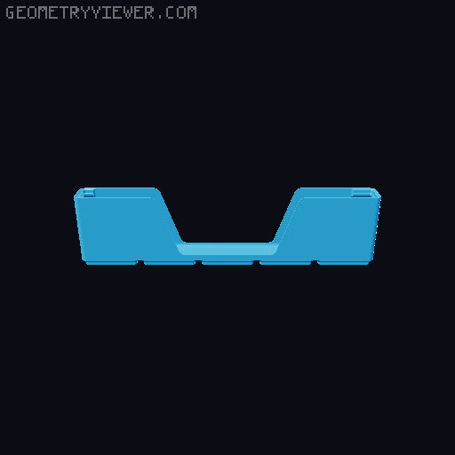Gridfinity wall cutout collection 3D model thumbnail