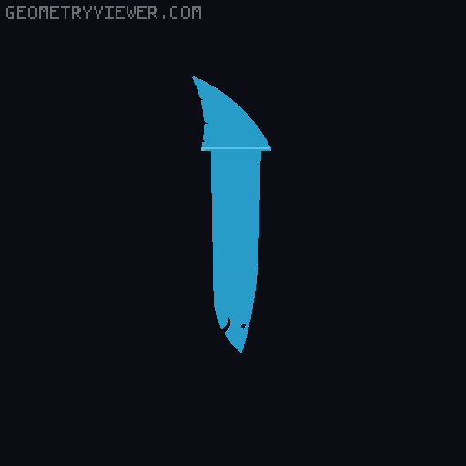 The Bookshark Bookmark long and short versions 3D model thumbnail