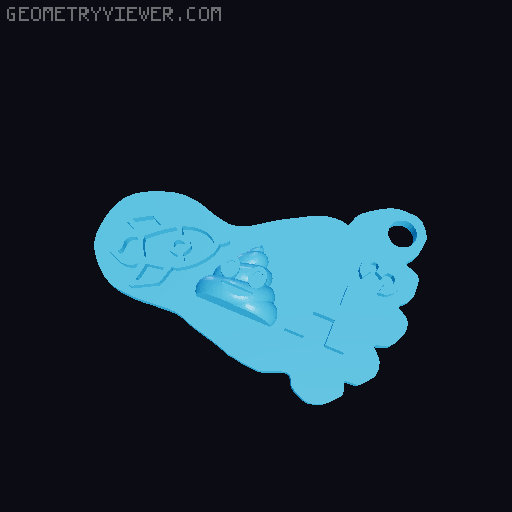 RSH3 Keychain 3D model thumbnail