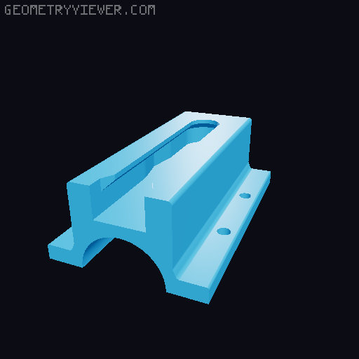 Bike Cable Lock Holder 3D model thumbnail
