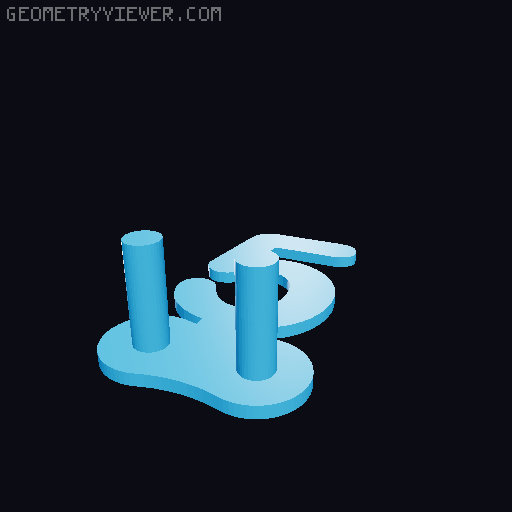 Chain Clock 3D model thumbnail