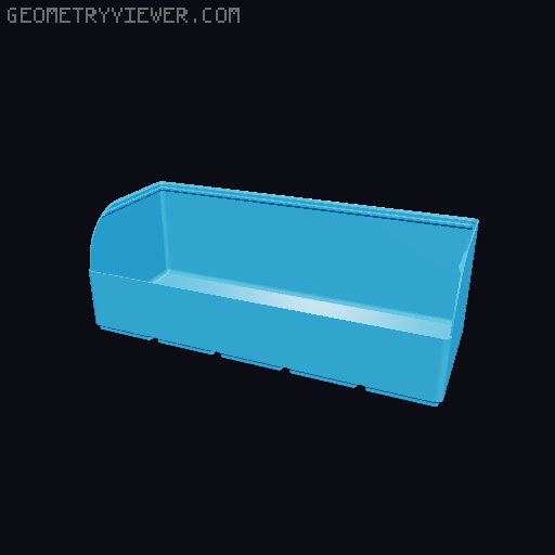 Gridfinity rouded bins collection all sizes 3D model thumbnail
