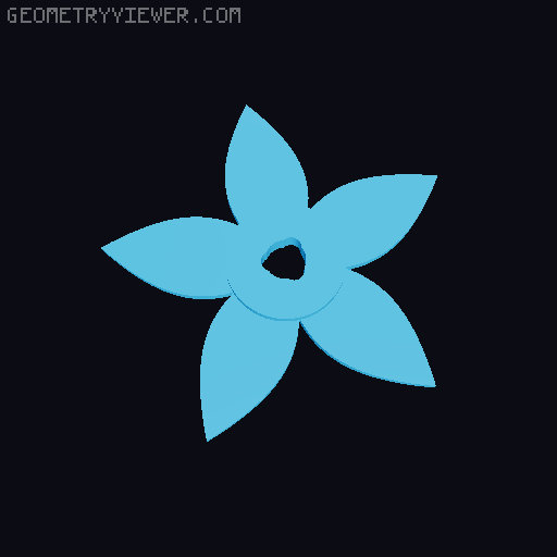 Lego Poinsettia 3D model thumbnail