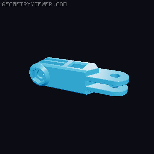 Anti-droop detented arms for Modular Mounting System 3D model thumbnail