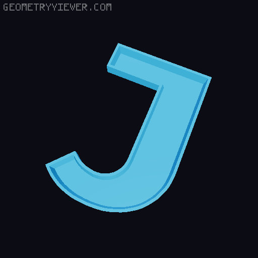 Glowing LED all alphabet letters and all numbers 6 cm high 3D model thumbnail