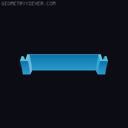 Painters Tape / Masking Tape Tear helper 3D model thumbnail
