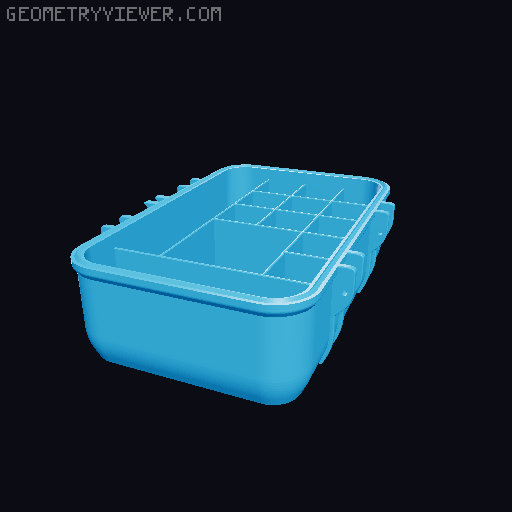 Bambu Lab Tool Box Customized Slots 3D model thumbnail