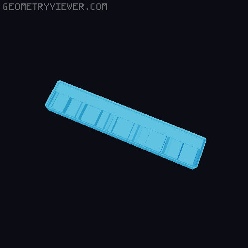 Gridfinity Ultra Light Bins - Divider Label Edition 3D model thumbnail