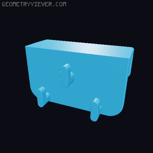 Retro Handheld SKADIS display mounts 3D model thumbnail