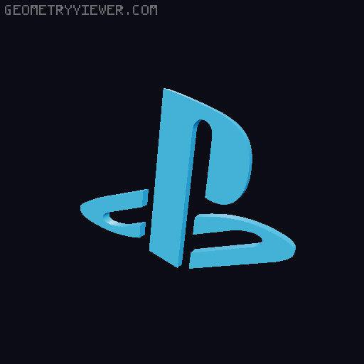 PS4 controller triple holder remix : 3D model thumbnail