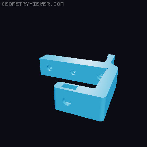 Modular Miniature Vise Adapted for Imperial Bolts and Nuts 3D model thumbnail