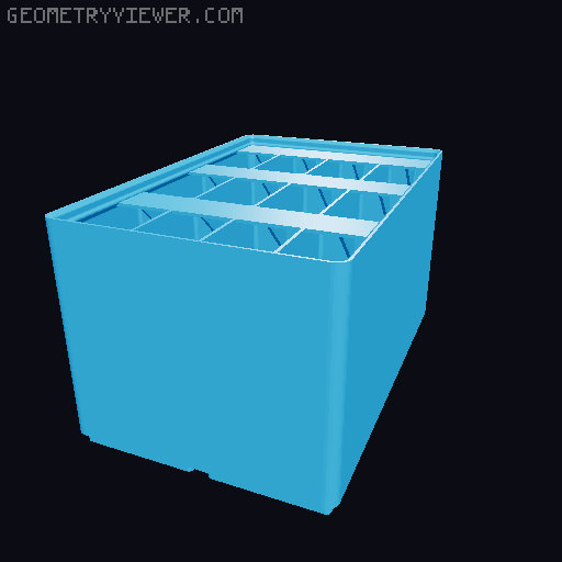 Gridfinity Ultra Light Bins - Divider Label Edition 3D model thumbnail