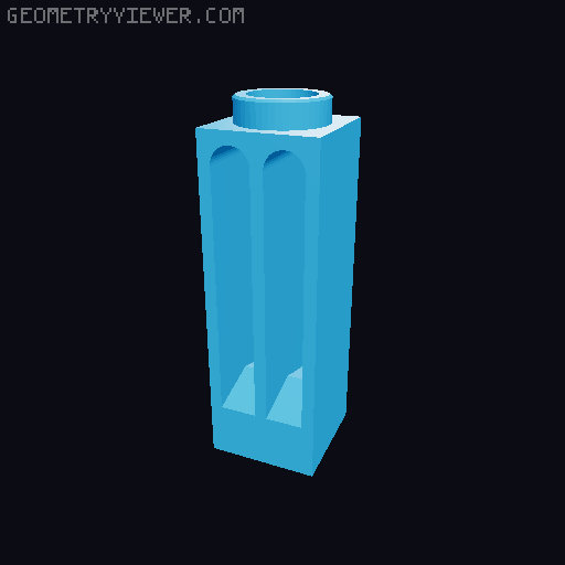 Exin Castillos. Ventanas doble arco 3D model thumbnail