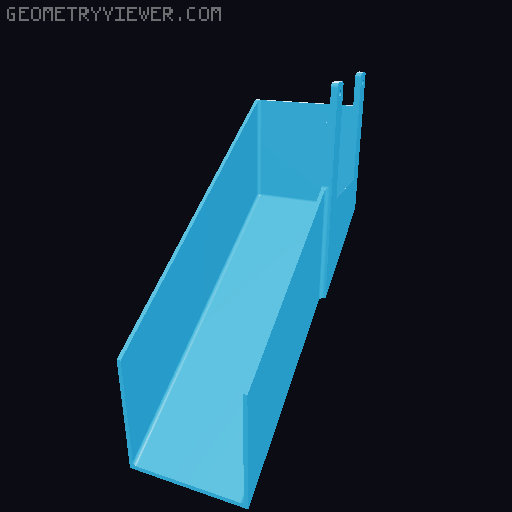 AD5X Poop Chute 3D model thumbnail