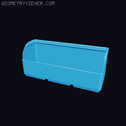 Gridfinity rouded bins collection all sizes 3D model thumbnail