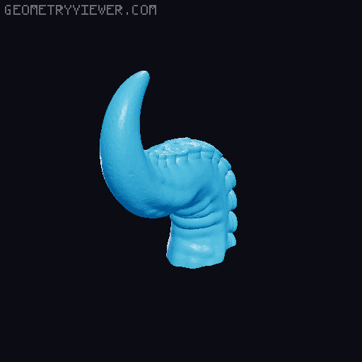 Tentacle PAPER TOWEL holder - with magnets! 3D model thumbnail