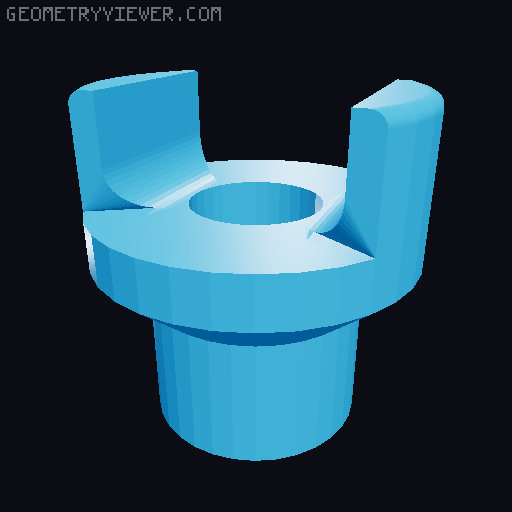 1/2" Router Bit Box 3D model thumbnail