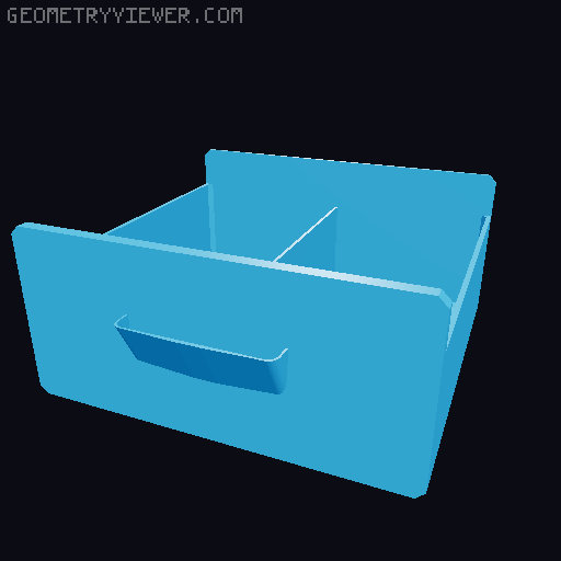 Modular Organizer 3D model thumbnail
