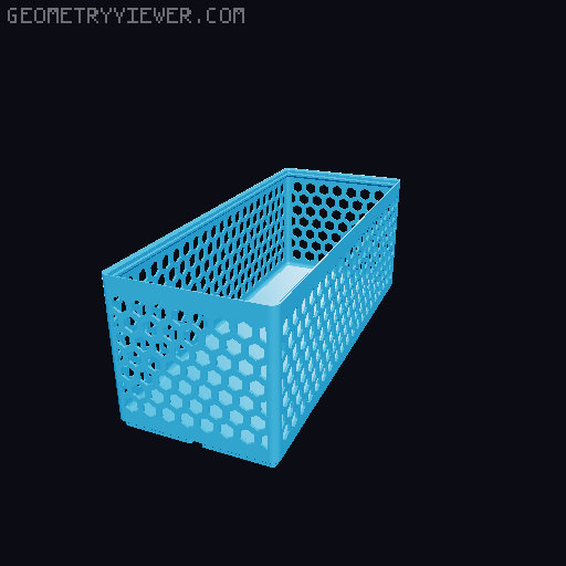 Gridfinity Hex Bins all sizes 3D model thumbnail