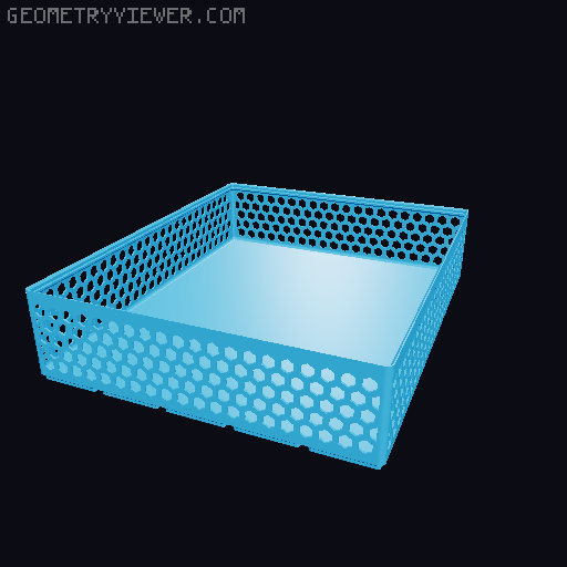 Gridfinity Hex Bins all sizes 3D model thumbnail