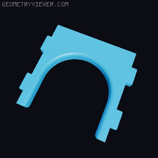 DDD Printable Wall Control System 3D model thumbnail