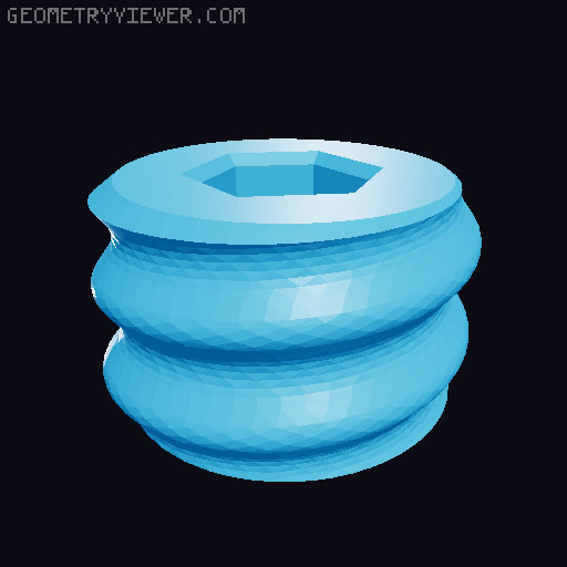 Screws with threaded holes for Elegant Screwiverse Insert 3D model thumbnail