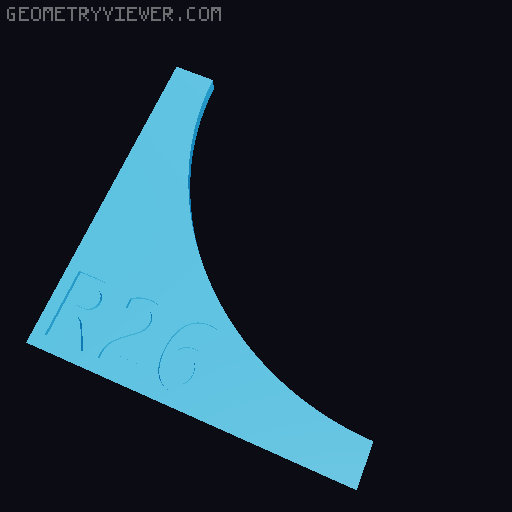 Radius Gauge - Convex & Concave 3D model thumbnail