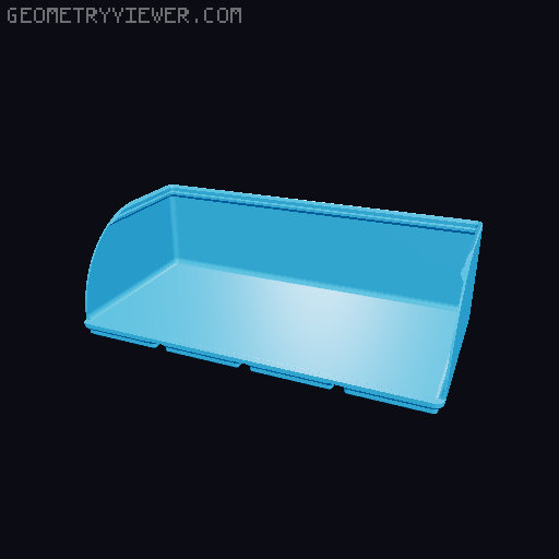 Gridfinity rouded bins collection all sizes 3D model thumbnail