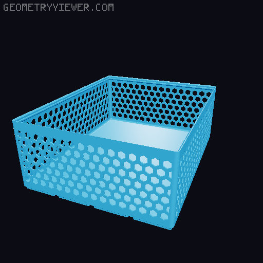 Gridfinity Hex Bins all sizes 3D model thumbnail