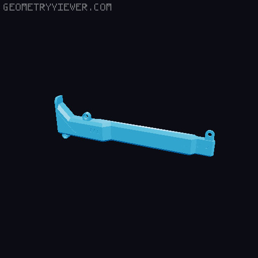 Extended wire channel for Gryphon by Flygonial 3D model thumbnail