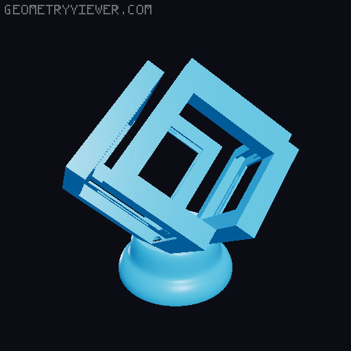 Mini LED Infinity Cube 3D model thumbnail