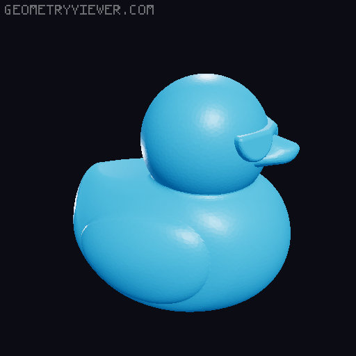 Floating Plastic Ducks 3D model thumbnail