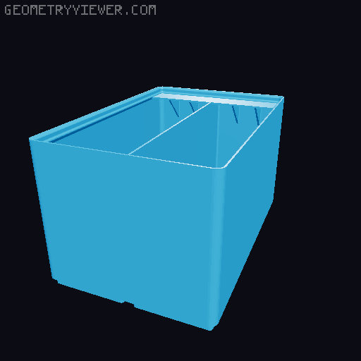 Gridfinity Ultra Light Bins - Divider Label Edition 3D model thumbnail